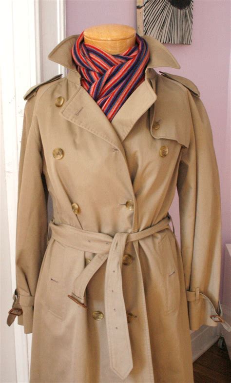 vintage burberry trench coat|authentic vintage burberry trench coat.